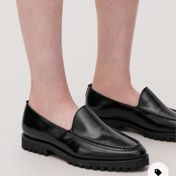 Cos Ridged Sole Leather Loafers 